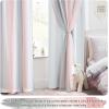 image:imageNICETOWN Kids Girls Bedroom Pink Curtains Star Cutout Blackout with White Sheer Pastel Nursery Window Curtain Panels for Thanksgiving Lavender Pink 2Pcs W52 x L84Ombre Sheer  Pink  Grey