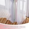 image:imageNICETOWN Kids Girls Bedroom Pink Curtains Star Cutout Blackout with White Sheer Pastel Nursery Window Curtain Panels for Thanksgiving Lavender Pink 2Pcs W52 x L84Rainbow2