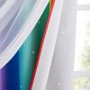 image:imageNICETOWN Kids Girls Bedroom Pink Curtains Star Cutout Blackout with White Sheer Pastel Nursery Window Curtain Panels for Thanksgiving Lavender Pink 2Pcs W52 x L84Rainbow2
