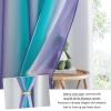 image:imageNICETOWN Kids Girls Bedroom Pink Curtains Star Cutout Blackout with White Sheer Pastel Nursery Window Curtain Panels for Thanksgiving Lavender Pink 2Pcs W52 x L84Ombre Sheer  Teal  Purple