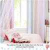 image:imageNICETOWN Kids Girls Bedroom Pink Curtains Star Cutout Blackout with White Sheer Pastel Nursery Window Curtain Panels for Thanksgiving Lavender Pink 2Pcs W52 x L84Rainbow1