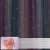image:imageNICETOWN Kids Girls Bedroom Pink Curtains Star Cutout Blackout with White Sheer Pastel Nursery Window Curtain Panels for Thanksgiving Lavender Pink 2Pcs W52 x L84Purple  Blue  Pink
