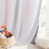 image:imageNICETOWN Kids Girls Bedroom Pink Curtains Star Cutout Blackout with White Sheer Pastel Nursery Window Curtain Panels for Thanksgiving Lavender Pink 2Pcs W52 x L84Pink  Grey
