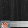 image:imageNICETOWN Kids Girls Bedroom Pink Curtains Star Cutout Blackout with White Sheer Pastel Nursery Window Curtain Panels for Thanksgiving Lavender Pink 2Pcs W52 x L84Stormy Sea