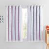 image:imageNICETOWN Kids Girls Bedroom Pink Curtains Star Cutout Blackout with White Sheer Pastel Nursery Window Curtain Panels for Thanksgiving Lavender Pink 2Pcs W52 x L84Purple  Blue  Pink