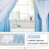 image:imageNICETOWN Kids Girls Bedroom Pink Curtains Star Cutout Blackout with White Sheer Pastel Nursery Window Curtain Panels for Thanksgiving Lavender Pink 2Pcs W52 x L84Blue