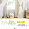image:imageNICETOWN Kids Girls Bedroom Pink Curtains Star Cutout Blackout with White Sheer Pastel Nursery Window Curtain Panels for Thanksgiving Lavender Pink 2Pcs W52 x L84Light Beige