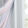 image:imageNICETOWN Kids Girls Bedroom Pink Curtains Star Cutout Blackout with White Sheer Pastel Nursery Window Curtain Panels for Thanksgiving Lavender Pink 2Pcs W52 x L84Ombre Sheer  Pink  Grey