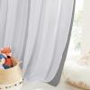 image:imageNICETOWN Kids Girls Bedroom Pink Curtains Star Cutout Blackout with White Sheer Pastel Nursery Window Curtain Panels for Thanksgiving Lavender Pink 2Pcs W52 x L84Silver Grey