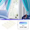 image:imageNICETOWN Kids Girls Bedroom Pink Curtains Star Cutout Blackout with White Sheer Pastel Nursery Window Curtain Panels for Thanksgiving Lavender Pink 2Pcs W52 x L84Ombre Sheer  Teal  Purple