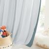 image:imageNICETOWN Kids Girls Bedroom Pink Curtains Star Cutout Blackout with White Sheer Pastel Nursery Window Curtain Panels for Thanksgiving Lavender Pink 2Pcs W52 x L84Stormy Sea