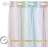 image:imageNICETOWN Kids Girls Bedroom Pink Curtains Star Cutout Blackout with White Sheer Pastel Nursery Window Curtain Panels for Thanksgiving Lavender Pink 2Pcs W52 x L84Rainbow3
