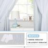 image:imageNICETOWN Kids Girls Bedroom Pink Curtains Star Cutout Blackout with White Sheer Pastel Nursery Window Curtain Panels for Thanksgiving Lavender Pink 2Pcs W52 x L84White
