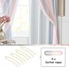 image:imageNICETOWN Kids Girls Bedroom Pink Curtains Star Cutout Blackout with White Sheer Pastel Nursery Window Curtain Panels for Thanksgiving Lavender Pink 2Pcs W52 x L84Ombre Sheer  Pink  Grey
