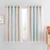 image:imageNICETOWN Kids Girls Bedroom Pink Curtains Star Cutout Blackout with White Sheer Pastel Nursery Window Curtain Panels for Thanksgiving Lavender Pink 2Pcs W52 x L84Rainbow1