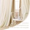 image:imageNICETOWN Nursery Blackout Curtains for Bedroom Living Room Crushed Sheer x Blackout Curtains 84 inches Long Farmhouse Curtains with Tie Backs for Kids 2 PCs W52 x L84 inch Biscotti BeigeBiscotti Beige