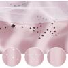 image:imageNICETOWN Pink Curtains for Girls BedroomKids Room Moon and Star Hollow Out Blackout Curtains for Nursery DoubleLayer Grommet Window Drapes for Christmas Decor 52 W by 84 L Set of 2Moon Star  Baby Pink