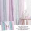 image:imageNICETOWN Pink Curtains for Girls BedroomKids Room Moon and Star Hollow Out Blackout Curtains for Nursery DoubleLayer Grommet Window Drapes for Christmas Decor 52 W by 84 L Set of 2Blue  Purple  Pink