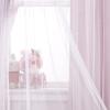 image:imageNICETOWN Pink Curtains for Girls BedroomKids Room Moon and Star Hollow Out Blackout Curtains for Nursery DoubleLayer Grommet Window Drapes for Christmas Decor 52 W by 84 L Set of 2Moon Star  Baby Pink
