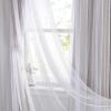 image:imageNICETOWN Pink Curtains for Girls BedroomKids Room Moon and Star Hollow Out Blackout Curtains for Nursery DoubleLayer Grommet Window Drapes for Christmas Decor 52 W by 84 L Set of 2Faux Linen  Angora