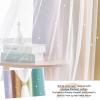 image:imageNICETOWN Pink Curtains for Girls BedroomKids Room Moon and Star Hollow Out Blackout Curtains for Nursery DoubleLayer Grommet Window Drapes for Christmas Decor 52 W by 84 L Set of 2Rainbow3
