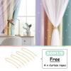 image:imageNICETOWN Pink Curtains for Girls BedroomKids Room Moon and Star Hollow Out Blackout Curtains for Nursery DoubleLayer Grommet Window Drapes for Christmas Decor 52 W by 84 L Set of 2Rainbow3
