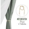 image:imageNICETOWN Pink Curtains for Girls BedroomKids Room Moon and Star Hollow Out Blackout Curtains for Nursery DoubleLayer Grommet Window Drapes for Christmas Decor 52 W by 84 L Set of 2Moon Star  Sage Green