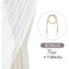image:imageNICETOWN Pink Curtains for Girls BedroomKids Room Moon and Star Hollow Out Blackout Curtains for Nursery DoubleLayer Grommet Window Drapes for Christmas Decor 52 W by 84 L Set of 2Faux Linen  Natural