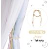 image:imageNICETOWN Pink Curtains for Girls BedroomKids Room Moon and Star Hollow Out Blackout Curtains for Nursery DoubleLayer Grommet Window Drapes for Christmas Decor 52 W by 84 L Set of 2Moon Star  Rainbow1