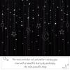 image:imageNICETOWN Pink Curtains for Girls BedroomKids Room Moon and Star Hollow Out Blackout Curtains for Nursery DoubleLayer Grommet Window Drapes for Christmas Decor 52 W by 84 L Set of 2Moon Star  Grey