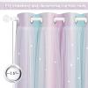 image:imageNICETOWN Pink Curtains for Girls BedroomKids Room Moon and Star Hollow Out Blackout Curtains for Nursery DoubleLayer Grommet Window Drapes for Christmas Decor 52 W by 84 L Set of 2Blue  Purple  Pink