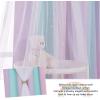 image:imageNICETOWN Pink Curtains for Girls BedroomKids Room Moon and Star Hollow Out Blackout Curtains for Nursery DoubleLayer Grommet Window Drapes for Christmas Decor 52 W by 84 L Set of 2Blue  Purple  Pink