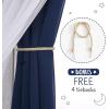 image:imageNICETOWN Pink Curtains for Girls BedroomKids Room Moon and Star Hollow Out Blackout Curtains for Nursery DoubleLayer Grommet Window Drapes for Christmas Decor 52 W by 84 L Set of 2Moon Star  Navy