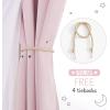 image:imageNICETOWN Pink Curtains for Girls BedroomKids Room Moon and Star Hollow Out Blackout Curtains for Nursery DoubleLayer Grommet Window Drapes for Christmas Decor 52 W by 84 L Set of 2Moon Star  Baby Pink