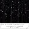 image:imageNICETOWN Pink Curtains for Girls BedroomKids Room Moon and Star Hollow Out Blackout Curtains for Nursery DoubleLayer Grommet Window Drapes for Christmas Decor 52 W by 84 L Set of 2Moon Star  Grey
