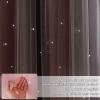 image:imageNICETOWN Pink Curtains for Girls BedroomKids Room Moon and Star Hollow Out Blackout Curtains for Nursery DoubleLayer Grommet Window Drapes for Christmas Decor 52 W by 84 L Set of 2Pink  Grey