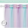 image:imageNICETOWN Pink Curtains for Girls BedroomKids Room Moon and Star Hollow Out Blackout Curtains for Nursery DoubleLayer Grommet Window Drapes for Christmas Decor 52 W by 84 L Set of 2Blue  Purple  Pink