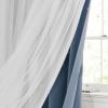image:imageNICETOWN Pink Curtains for Girls BedroomKids Room Moon and Star Hollow Out Blackout Curtains for Nursery DoubleLayer Grommet Window Drapes for Christmas Decor 52 W by 84 L Set of 2Moon Star  Stone Blue