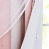 image:imageNICETOWN Pink Curtains for Girls BedroomKids Room Moon and Star Hollow Out Blackout Curtains for Nursery DoubleLayer Grommet Window Drapes for Christmas Decor 52 W by 84 L Set of 2Pink  Grey
