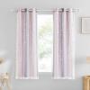 image:imageNICETOWN Pink Curtains for Girls BedroomKids Room Moon and Star Hollow Out Blackout Curtains for Nursery DoubleLayer Grommet Window Drapes for Christmas Decor 52 W by 84 L Set of 2Pink  Grey