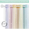 image:imageNICETOWN Pink Curtains for Girls BedroomKids Room Moon and Star Hollow Out Blackout Curtains for Nursery DoubleLayer Grommet Window Drapes for Christmas Decor 52 W by 84 L Set of 2Rainbow3