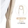 image:imageNICETOWN Pink Curtains for Girls BedroomKids Room Moon and Star Hollow Out Blackout Curtains for Nursery DoubleLayer Grommet Window Drapes for Christmas Decor 52 W by 84 L Set of 2Moon Star  Biscotti Beige