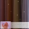 image:imageNICETOWN Pink Curtains for Girls BedroomKids Room Moon and Star Hollow Out Blackout Curtains for Nursery DoubleLayer Grommet Window Drapes for Christmas Decor 52 W by 84 L Set of 2Rainbow3
