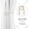image:imageNICETOWN Pink Curtains for Girls BedroomKids Room Moon and Star Hollow Out Blackout Curtains for Nursery DoubleLayer Grommet Window Drapes for Christmas Decor 52 W by 84 L Set of 2Moon Star  Greyish White