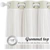 image:imageNICETOWN Pink Curtains for Girls BedroomKids Room Moon and Star Hollow Out Blackout Curtains for Nursery DoubleLayer Grommet Window Drapes for Christmas Decor 52 W by 84 L Set of 2Faux Linen  Natural