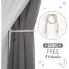 image:imageNICETOWN Pink Curtains for Girls BedroomKids Room Moon and Star Hollow Out Blackout Curtains for Nursery DoubleLayer Grommet Window Drapes for Christmas Decor 52 W by 84 L Set of 2Moon Star  Grey