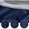 image:imageNICETOWN Pink Curtains for Girls BedroomKids Room Moon and Star Hollow Out Blackout Curtains for Nursery DoubleLayer Grommet Window Drapes for Christmas Decor 52 W by 84 L Set of 2Moon Star  Navy