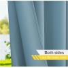 image:imageNICETOWN 2 Panels Outdoor Curtain Panels for Patio Waterproof Stainless Steel Silver Grommet Thermal Insulated Blackout Thermal Insulated Outdoor Drapes for PatioFront Porch W52 x L108 TanTeal