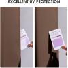 image:imageNICETOWN 2 Panels Outdoor Curtain Panels for Patio Waterproof Stainless Steel Silver Grommet Thermal Insulated Blackout Thermal Insulated Outdoor Drapes for PatioFront Porch W52 x L108 TanFade Resistant Tan