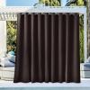 image:imageNICETOWN 2 Panels Outdoor Curtain Panels for Patio Waterproof Stainless Steel Silver Grommet Thermal Insulated Blackout Thermal Insulated Outdoor Drapes for PatioFront Porch W52 x L108 TanToffee Brown